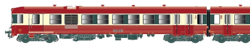 LS Models LS11522 - H0 - 2-tlg. Triebzug X 4750, SNCF, Ep. IV - AC